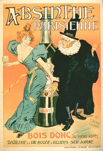 Então beba, você vai ver mais tarde, poster publicidade Parisian Absinthe